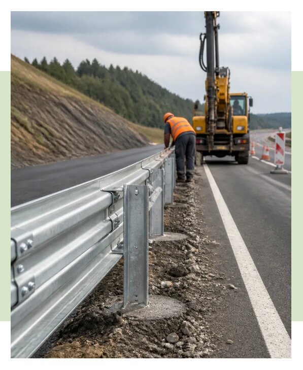 Дорожные ограждения под ключ с установкой в Нефтеюганске